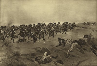 Schlacht von Quatre Bras, 1815  von Henri Louis Dupray